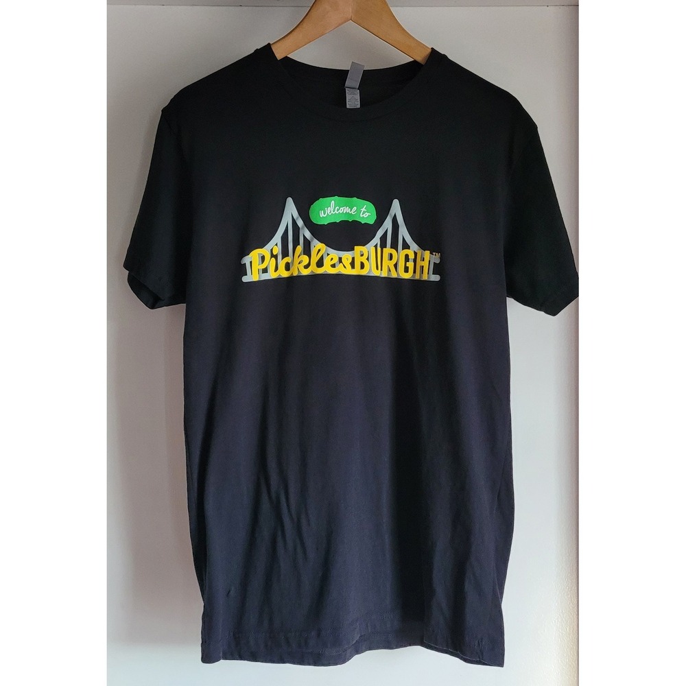 Next Level Apparel Mens T-Shirt Medium Casual Black Cotton